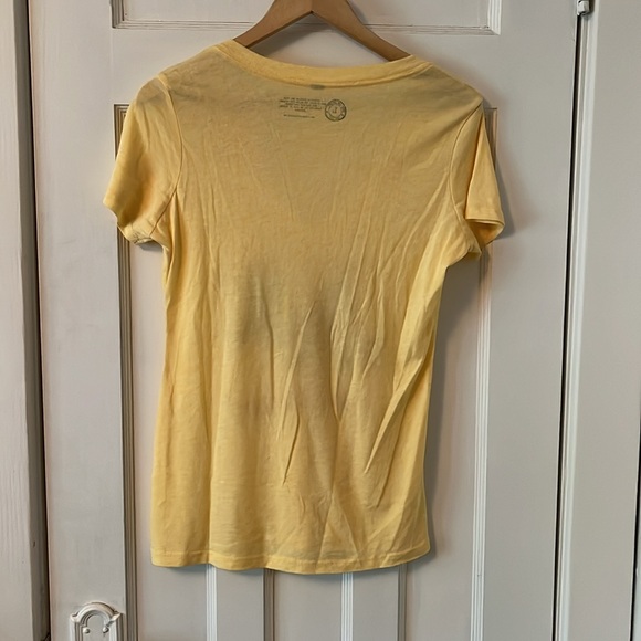 Curious George Out of Print Women’s V-neck T-shirt L yellow NWT - Picture 5 of 6